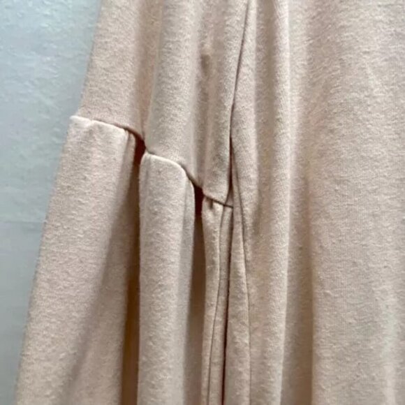 Calvin Klein Women's Large Bell Sleeve Blouse Light Pink Knit Rayon Blend Boho - Picture 2 of 10